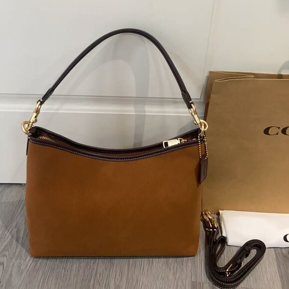Coach Vintage Brown Mini Suede Bag, Size 31*23.5*10.5 cm - Picture 3 of 9